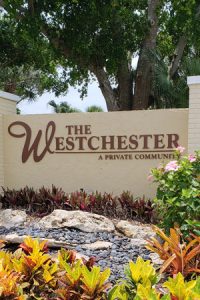 Entry of The Westchester, Longboat Key, FL.